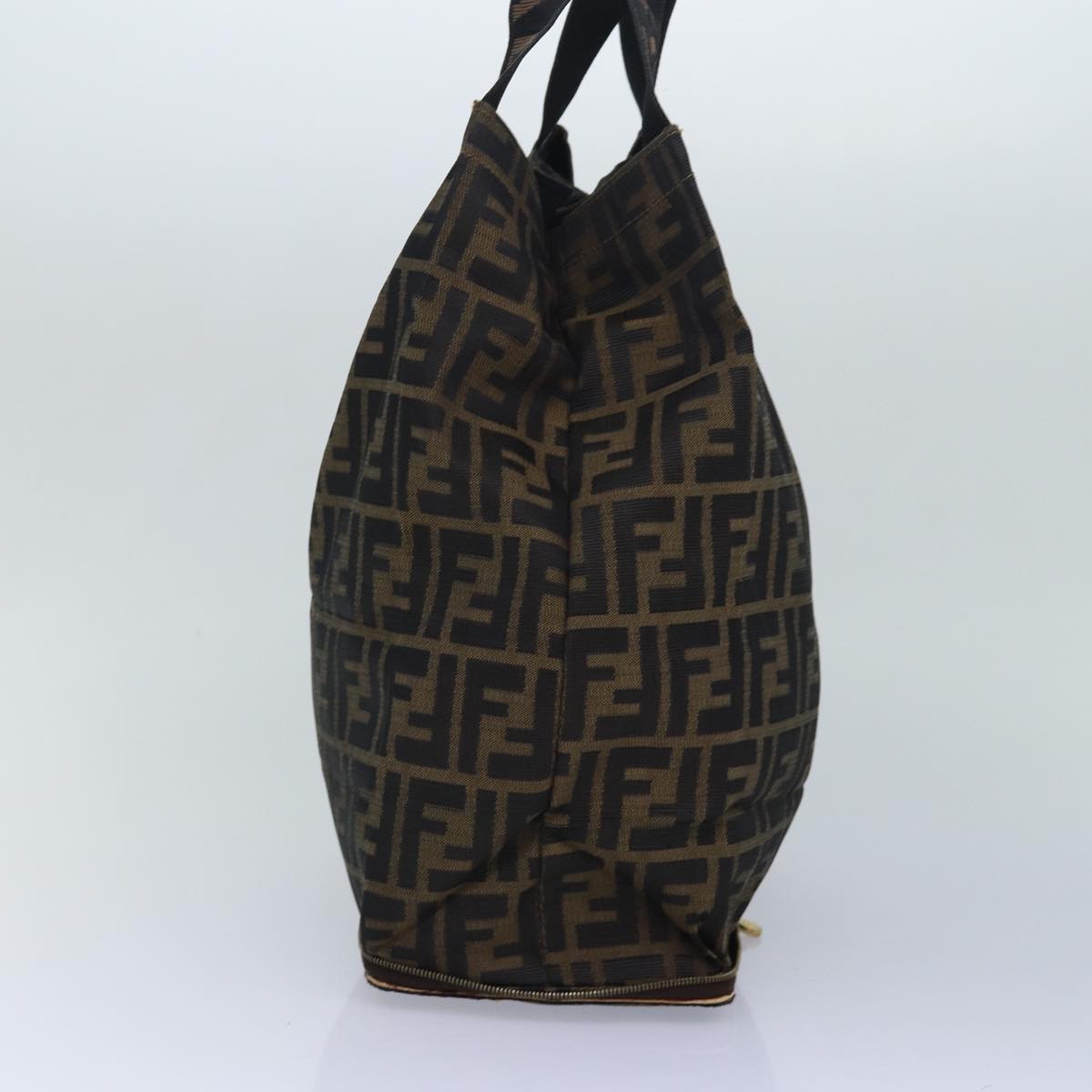 Luxury Fendi Zucca Canvas Tote Bag Brown Blackep4787