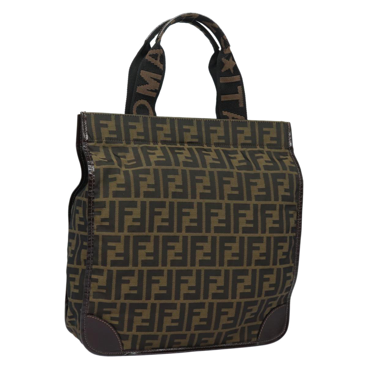 Luxury Fendi Zucca Canvas Tote Bag Brown Blackep4791