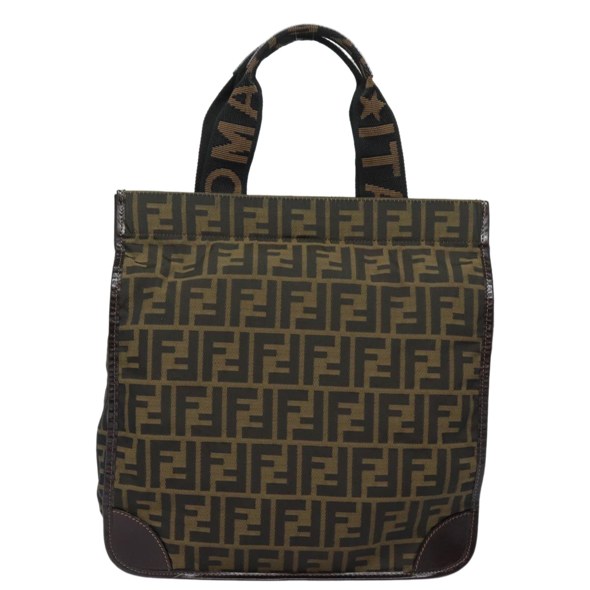 Luxury Fendi Zucca Canvas Tote Bag Brown Blackep4791