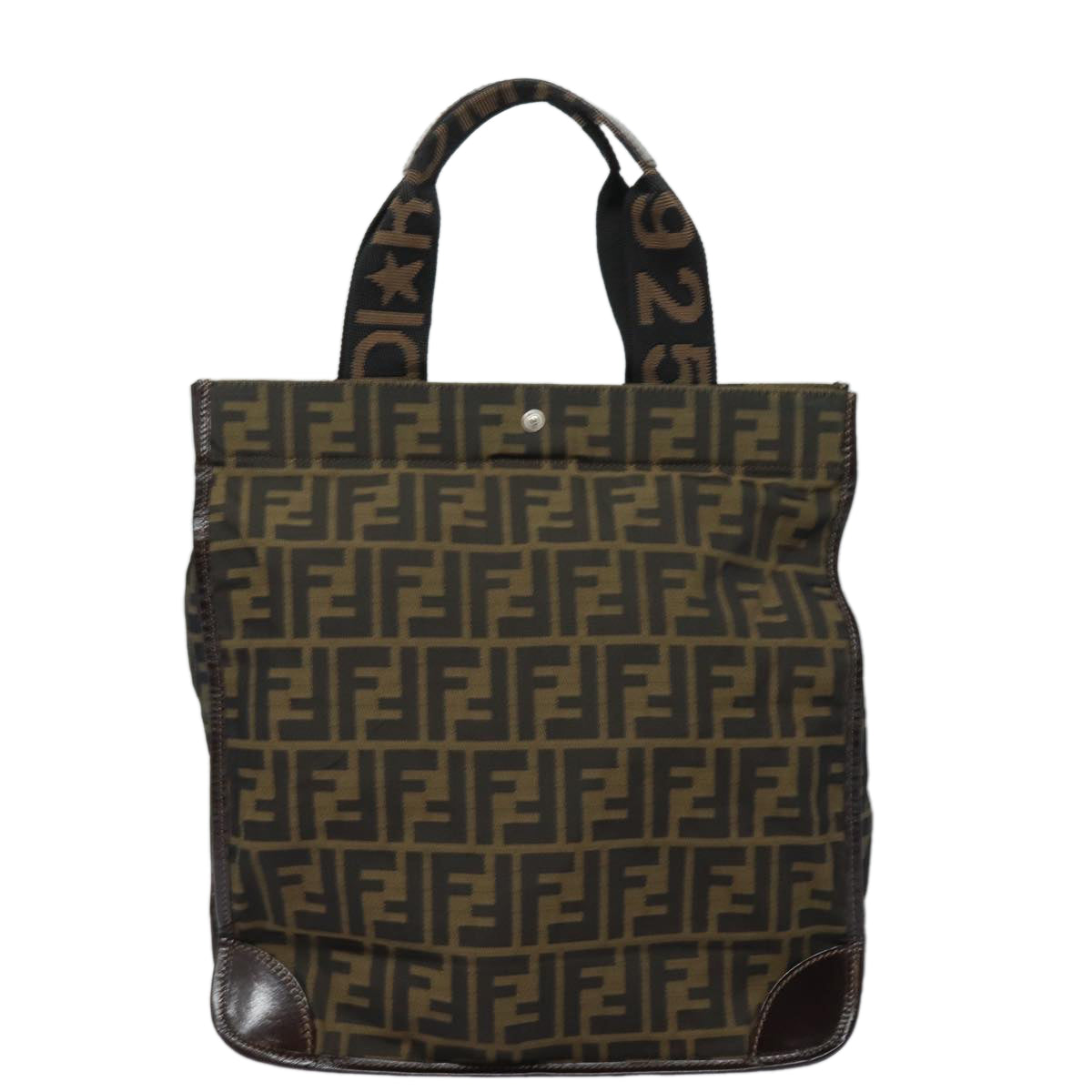 Luxury Fendi Zucca Canvas Tote Bag Brown Blackep4791