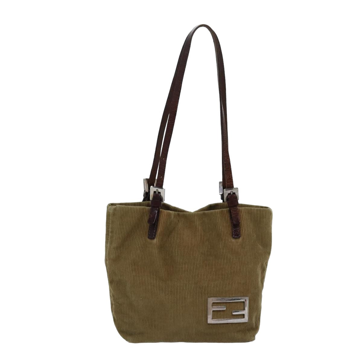 Luxury Fendi Hand Bag Corduroy Brownep4793