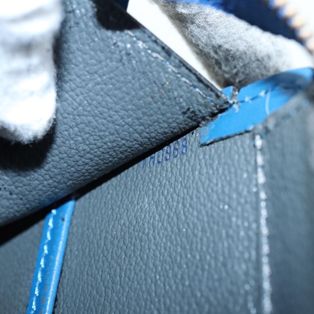 LOUIS VUITTON Epi Riviera Hand Bag Blue M48185 LV ep4797