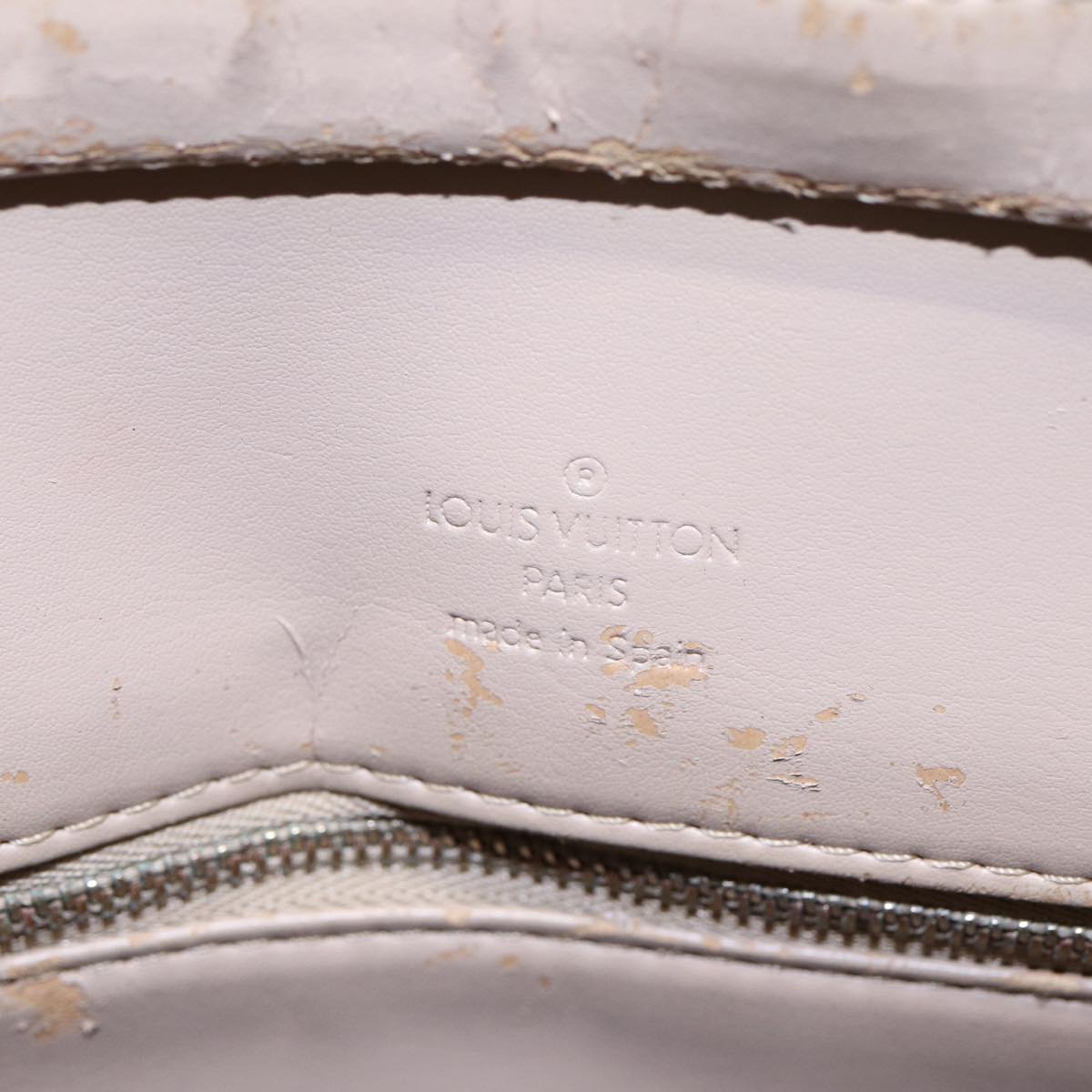 LOUIS VUITTON Monogram Vernis Houston Hand Bag Beige M91004 LV ep4812