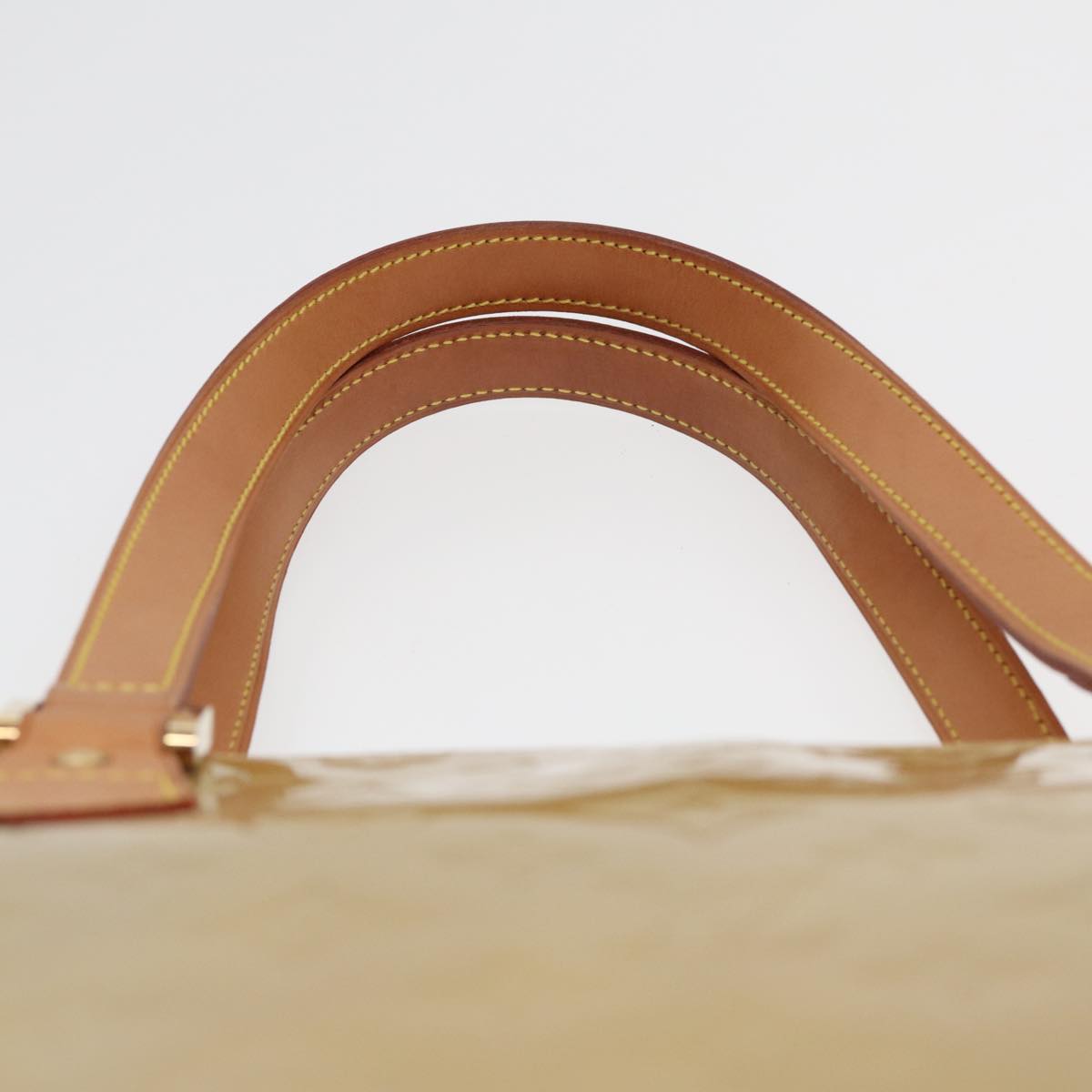 LOUIS VUITTON Monogram Vernis Houston Hand Bag Beige M91004 LV ep4812