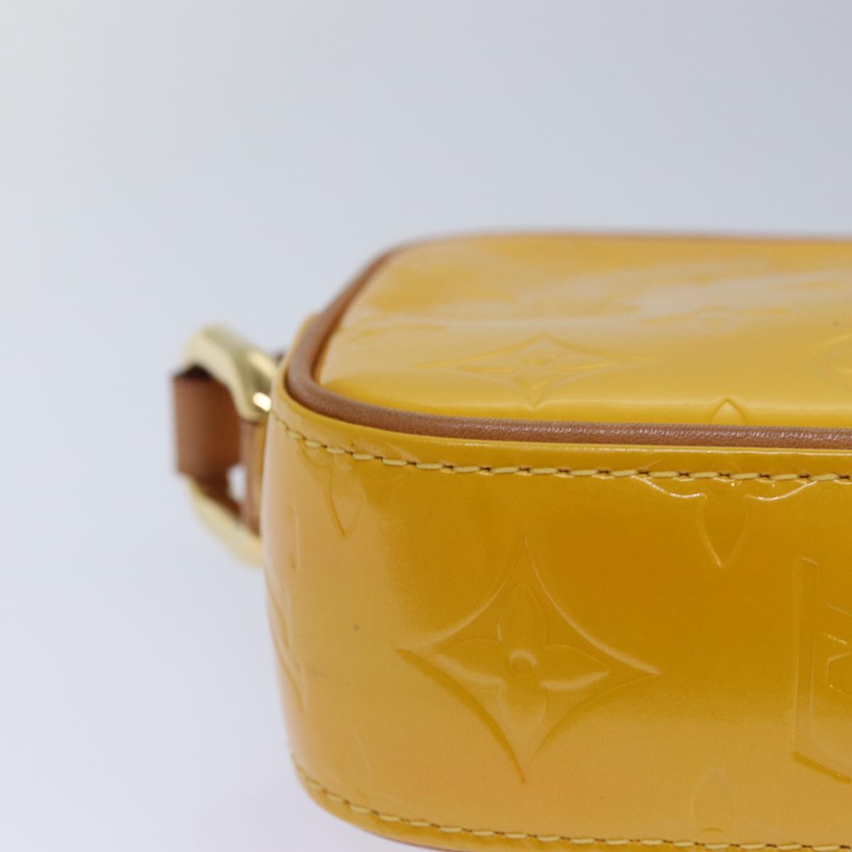 LOUIS VUITTON Monogram Vernis Christy MM Shoulder Bag Jaune M91108 ep4829