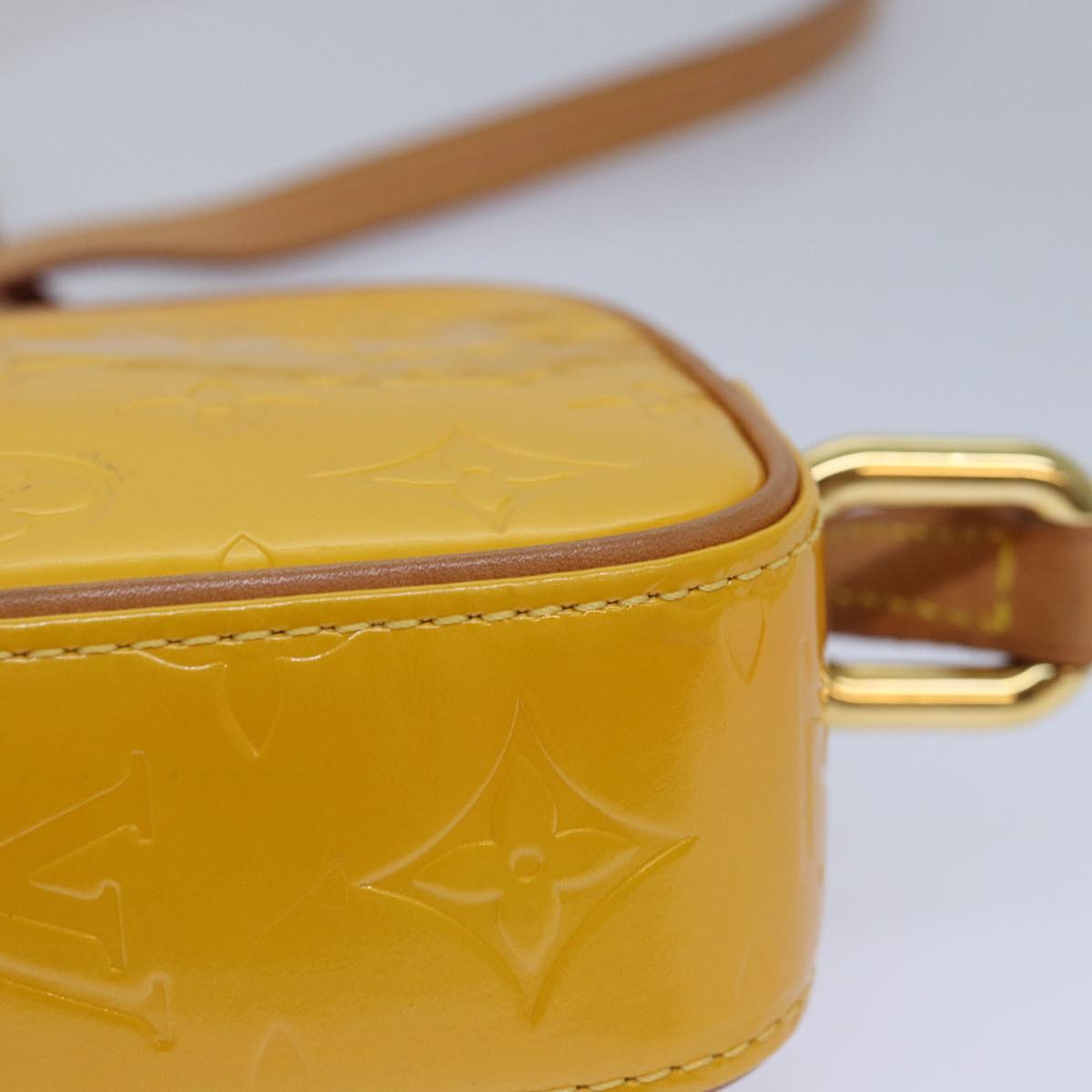 LOUIS VUITTON Monogram Vernis Christy MM Shoulder Bag Jaune M91108 ep4829