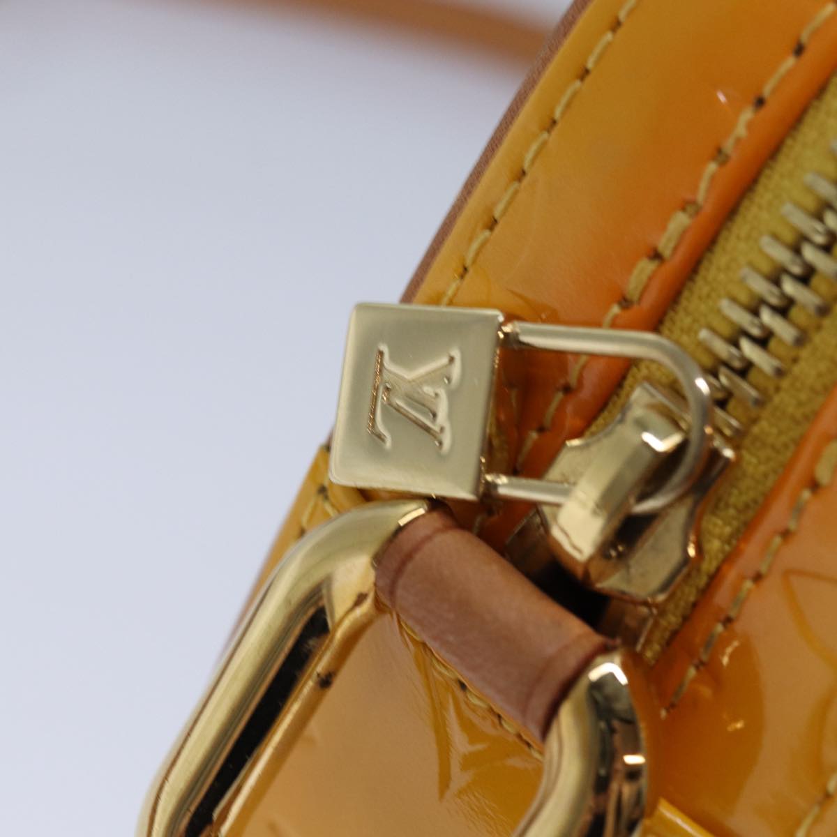 LOUIS VUITTON Monogram Vernis Christy MM Shoulder Bag Jaune M91108 ep4829