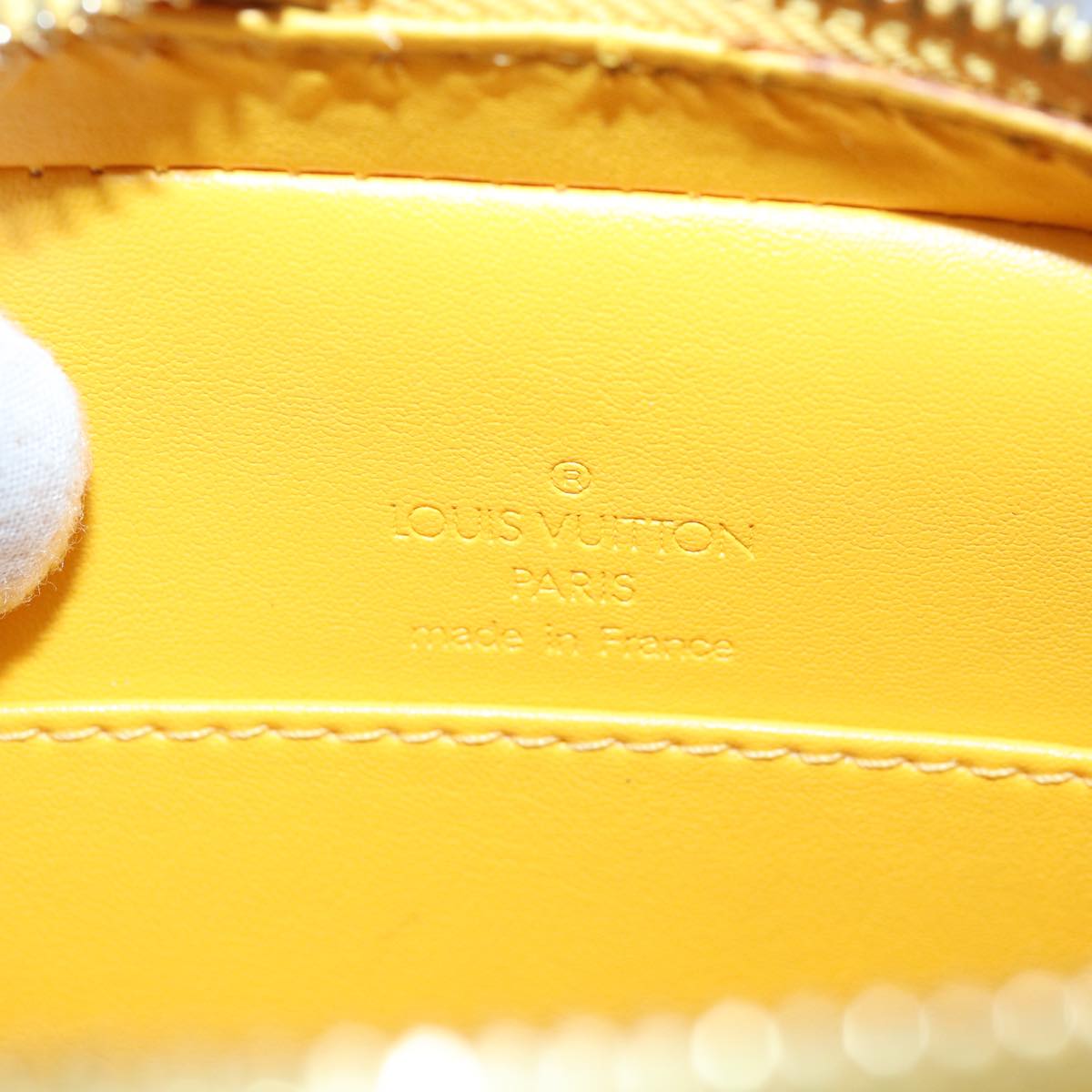 LOUIS VUITTON Monogram Vernis Christy MM Shoulder Bag Jaune M91108 ep4829
