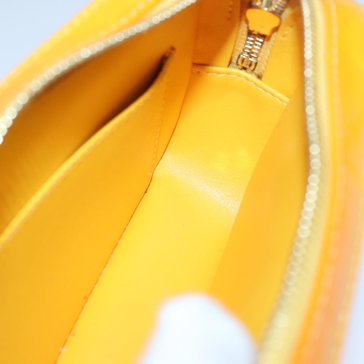 LOUIS VUITTON Monogram Vernis Christy MM Shoulder Bag Jaune M91108 ep4829