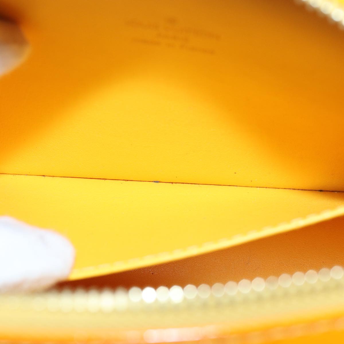LOUIS VUITTON Monogram Vernis Christy MM Shoulder Bag Jaune M91108 ep4829