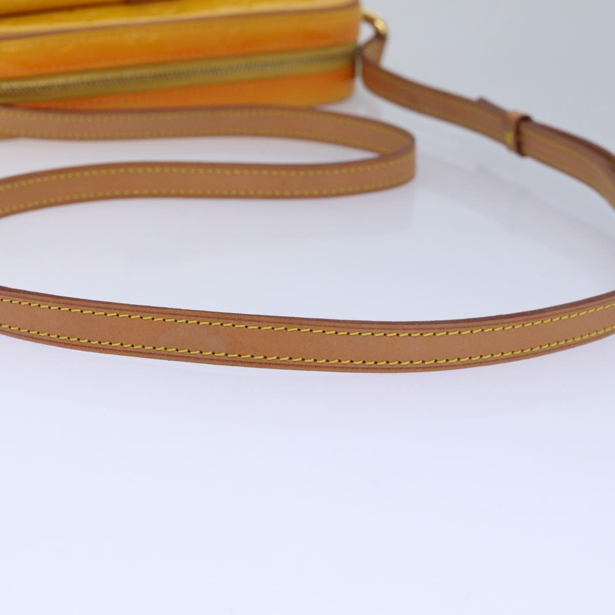LOUIS VUITTON Monogram Vernis Christy MM Shoulder Bag Jaune M91108 ep4829