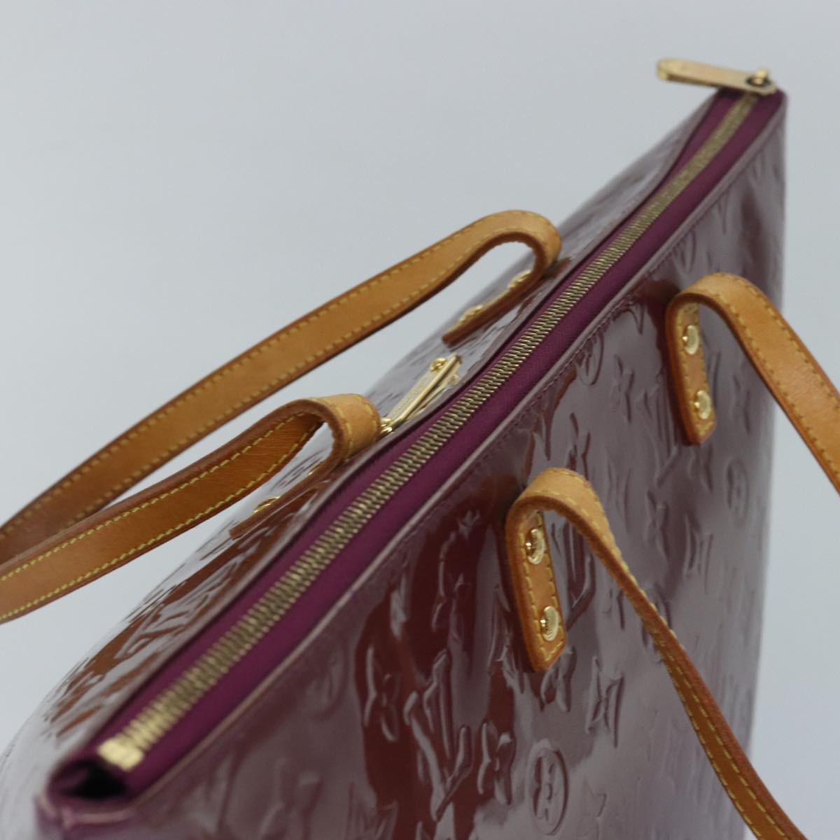 LOUIS VUITTON Monogram Vernis Bellevue GM Tote Bag Violet M93588 LV ep4830