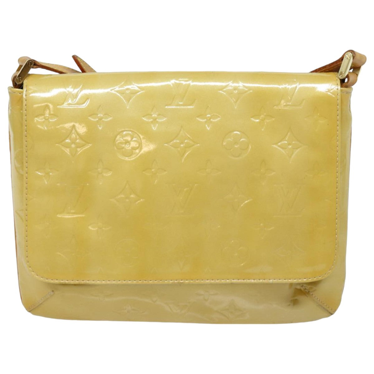LOUIS VUITTON Monogram Vernis Thompson Street Bag Beige M91301 LV ep4843