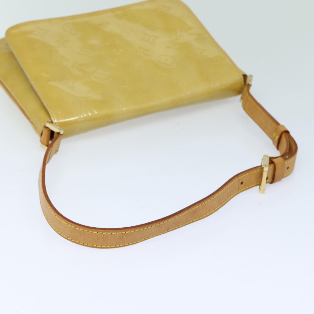 LOUIS VUITTON Monogram Vernis Thompson Street Bag Beige M91301 LV ep4843