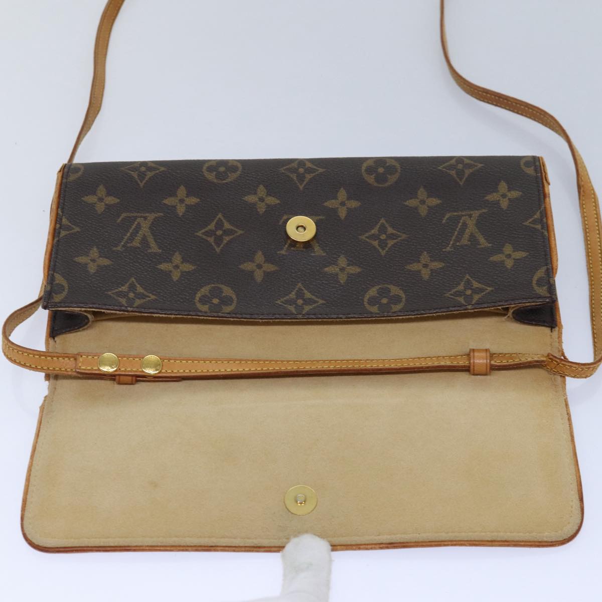 LOUIS VUITTON Monogram Pochette Twin GM Shoulder Bag M51852 LV ep4866