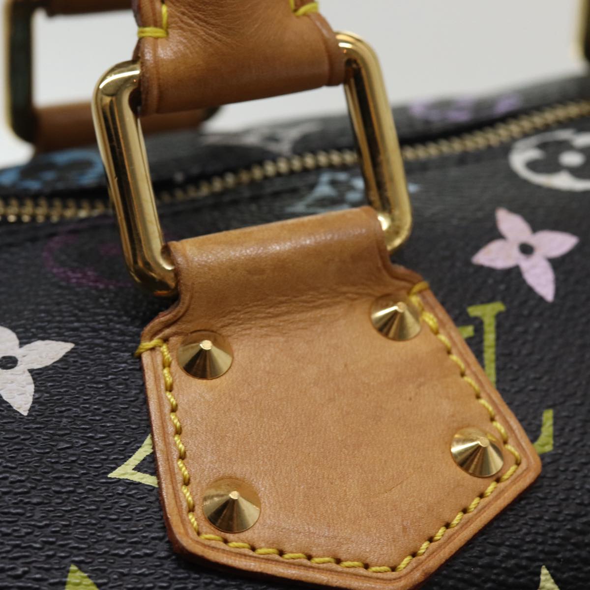 LOUIS VUITTON Monogram Multicolor Speedy 30 Hand Bag Black M92642 LV ep4868