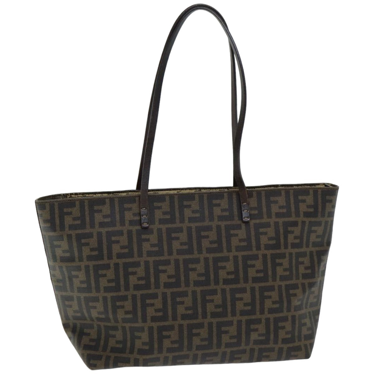 Luxury Fendi Zucca Canvas Tote Bag Brown Blackep4925