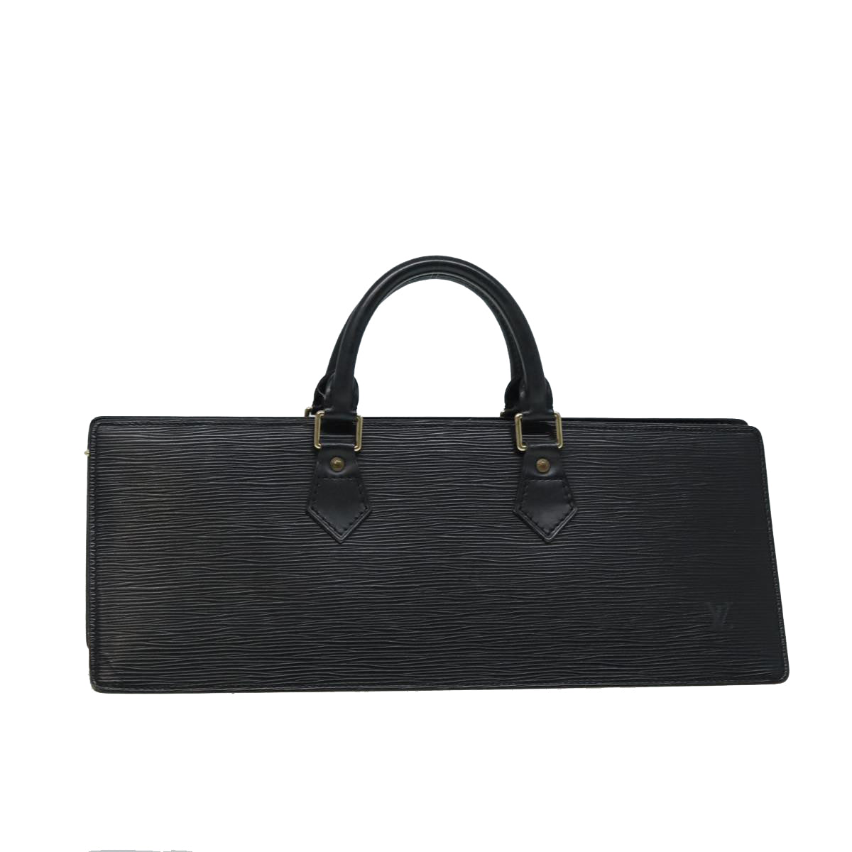 LOUIS VUITTON Epi Sac Triangle Hand Bag Black M52092 LV ep4945
