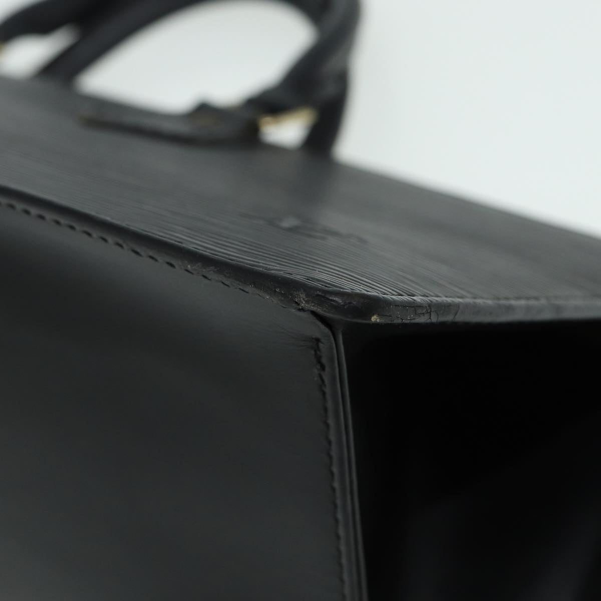 LOUIS VUITTON Epi Sac Triangle Hand Bag Black M52092 LV ep4945
