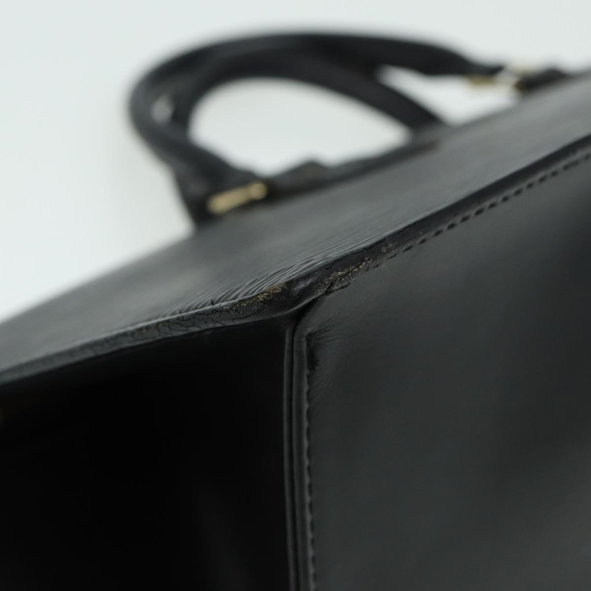 LOUIS VUITTON Epi Sac Triangle Hand Bag Black M52092 LV ep4945