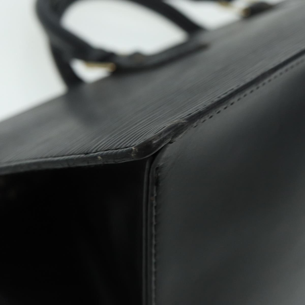 LOUIS VUITTON Epi Sac Triangle Hand Bag Black M52092 LV ep4945