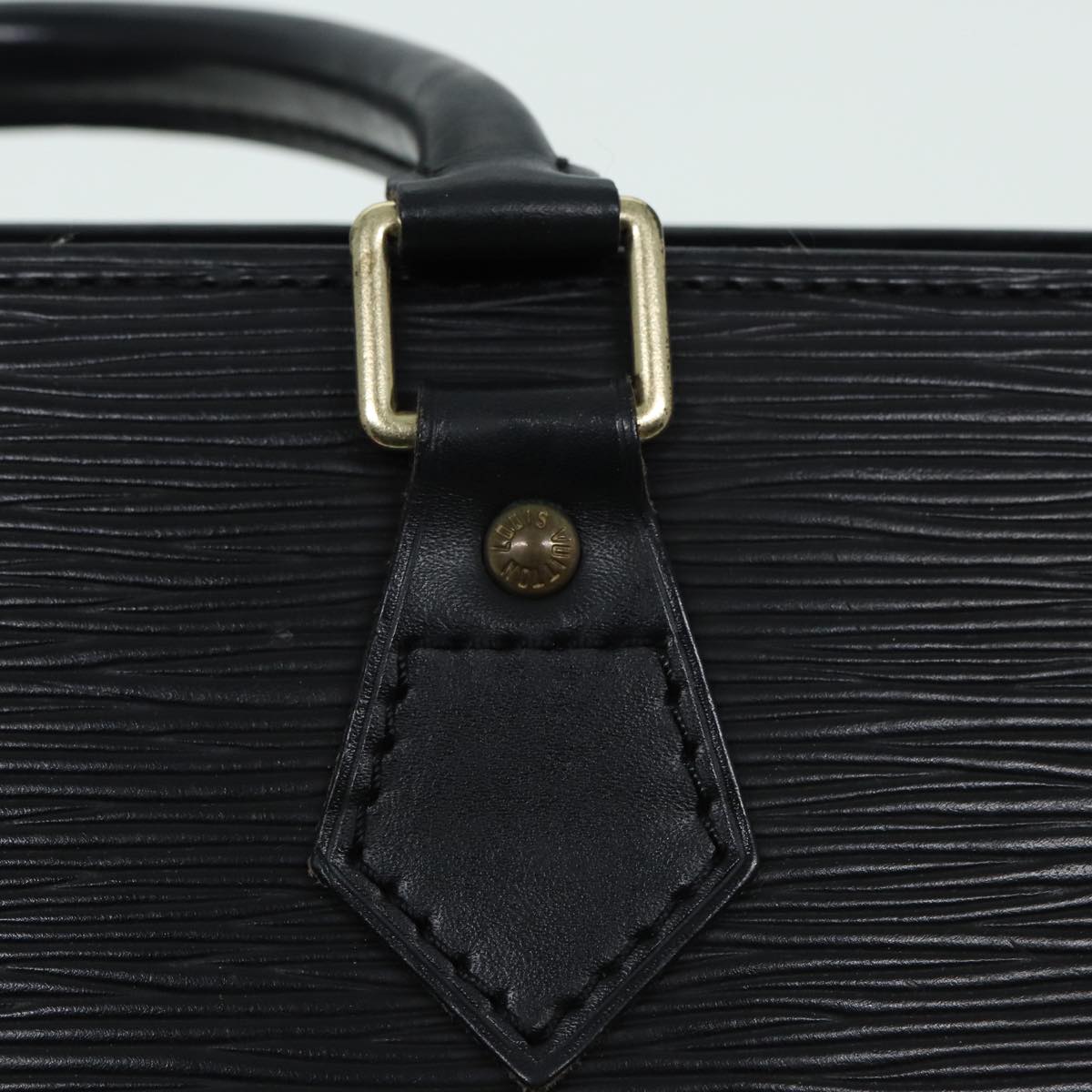 LOUIS VUITTON Epi Sac Triangle Hand Bag Black M52092 LV ep4945