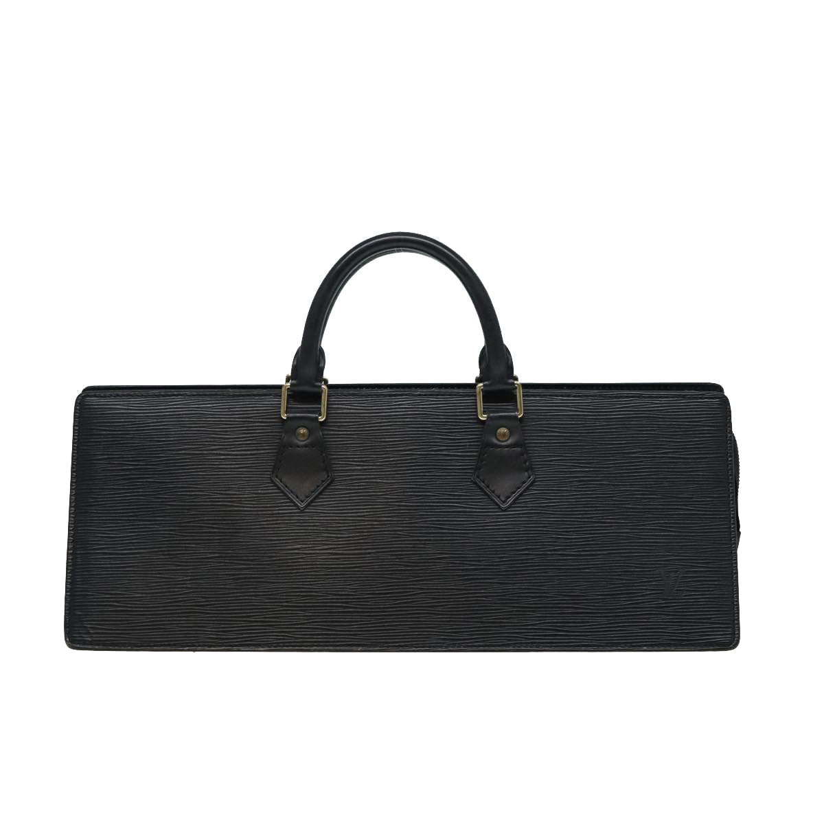 LOUIS VUITTON Epi Sac Triangle Hand Bag Black M52092 LV ep4945