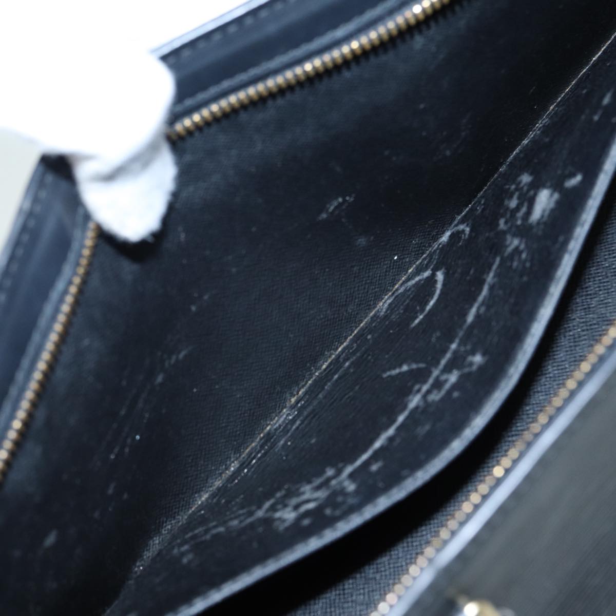 LOUIS VUITTON Epi Sac Triangle Hand Bag Black M52092 LV ep4945