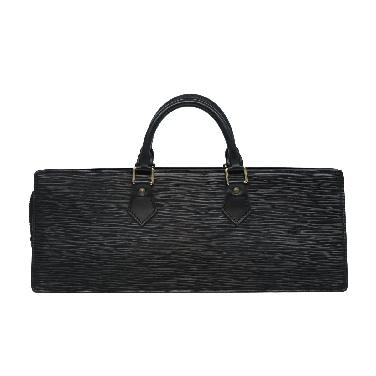 LOUIS VUITTON Epi Sac Triangle Hand Bag Black M52092 LV ep4945