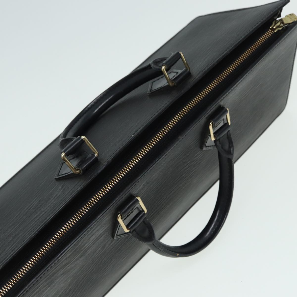 LOUIS VUITTON Epi Sac Triangle Hand Bag Black M52092 LV ep4945