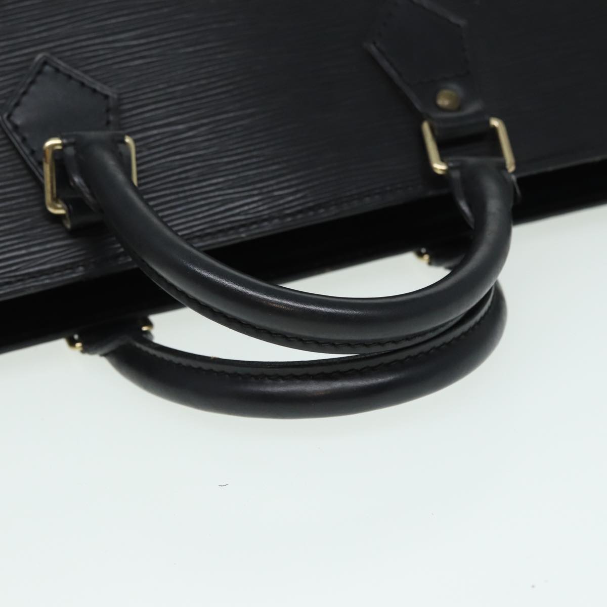 LOUIS VUITTON Epi Sac Triangle Hand Bag Black M52092 LV ep4945