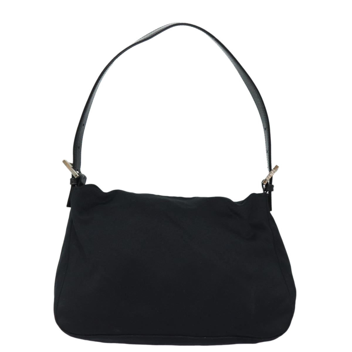 Luxury Fendi Mamma Baguette Shoulder Bag Nylon Blackep4965