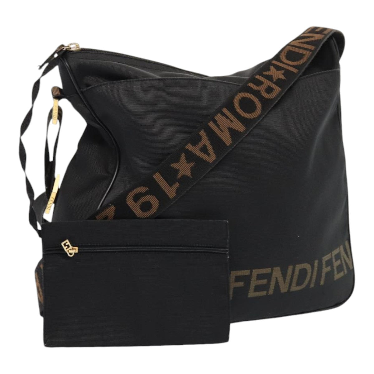 Luxury Fendi Shoulder Bag Nylon Blackep4969