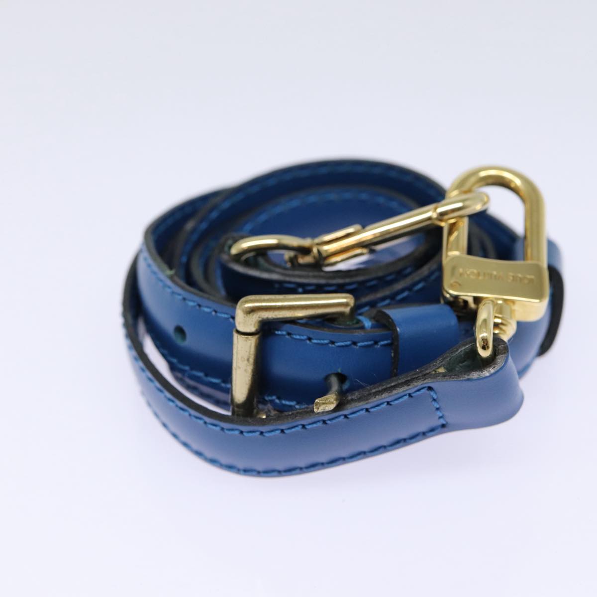 LOUIS VUITTON Epi Adjustable Shoulder Strap 37""-44.1"" Blue LV ep4995