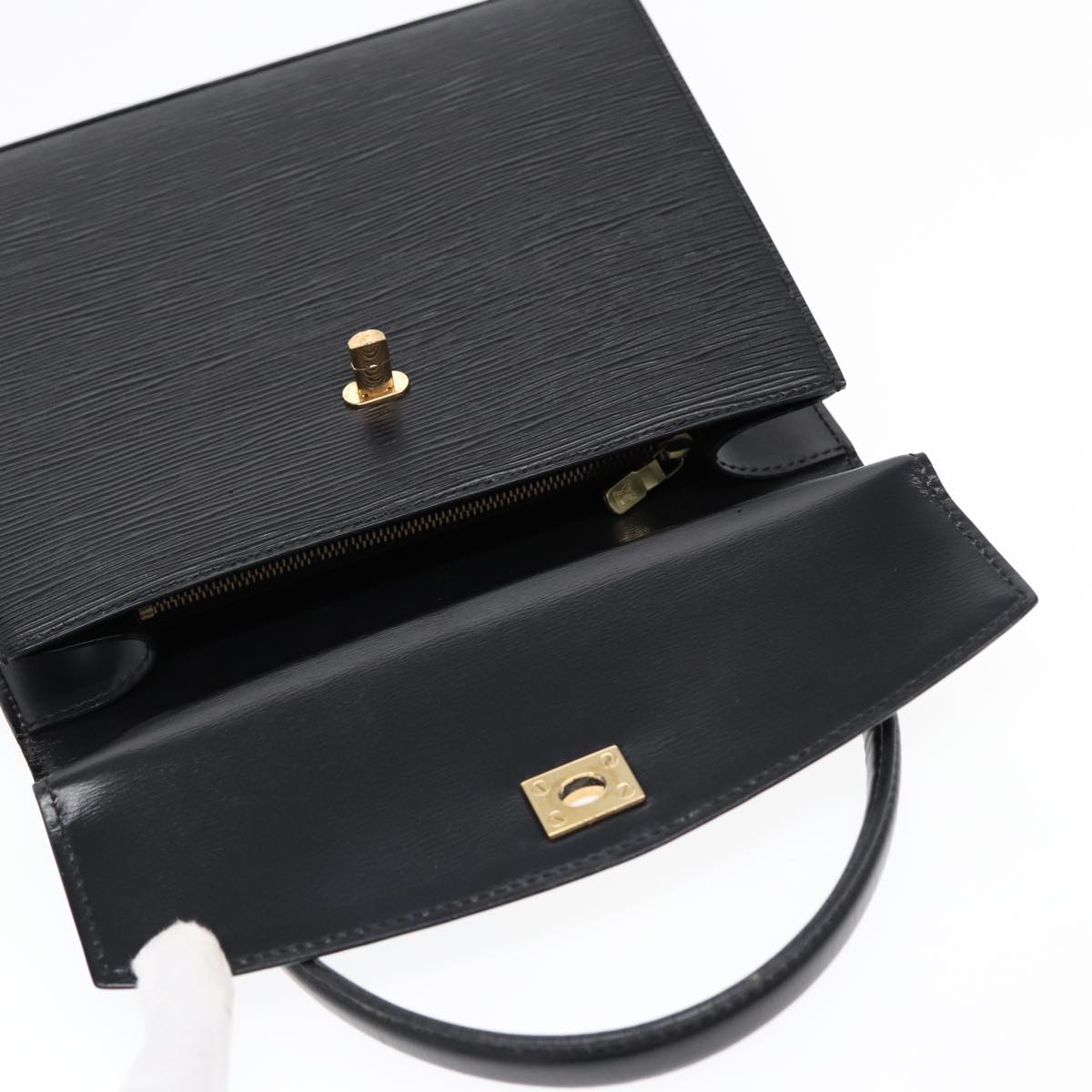 LOUIS VUITTON Epi Malesherbes Hand Bag Black M52372 LV ep5025