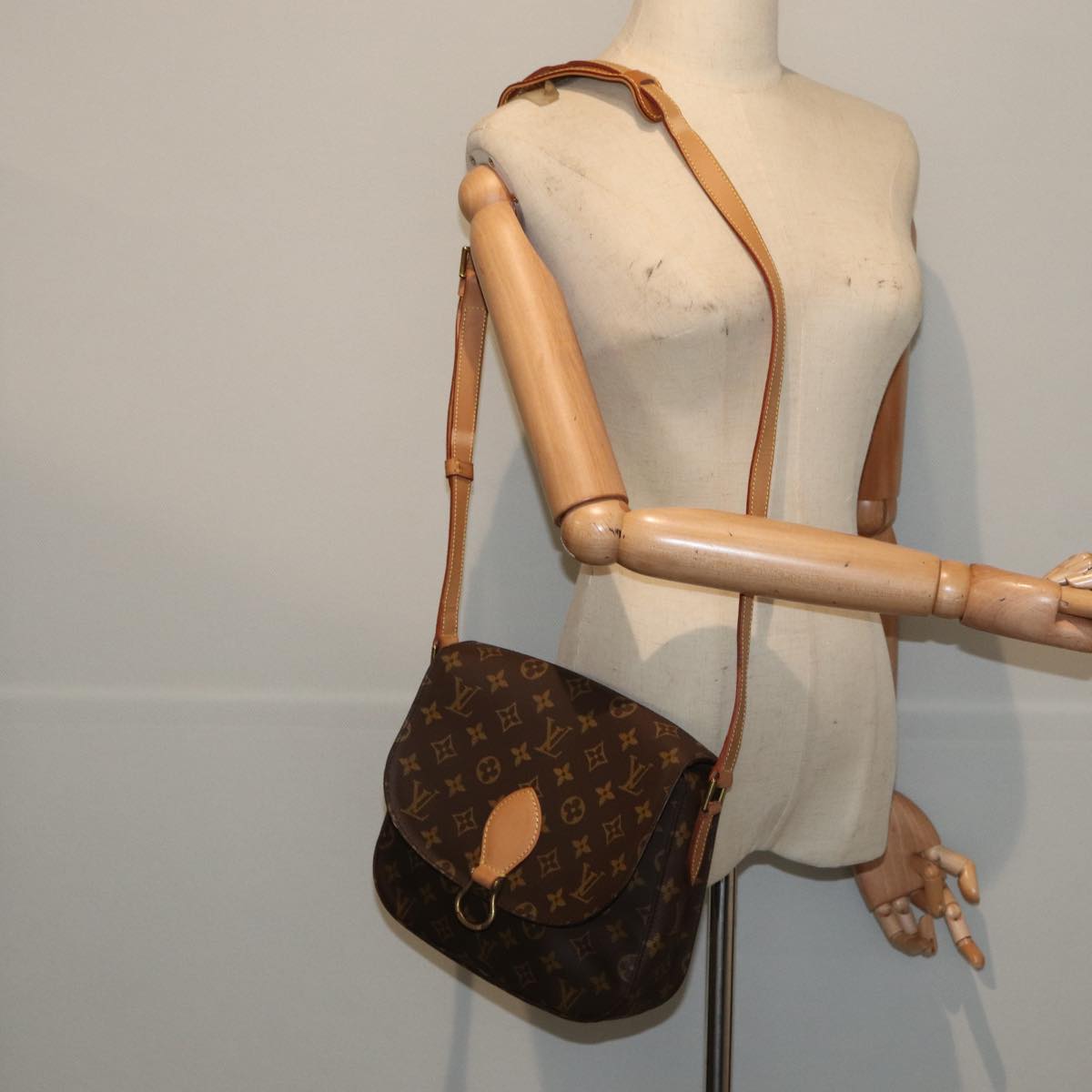 LOUIS VUITTON Monogram Saint Cloud GM Shoulder Bag M51242 LV ep5039