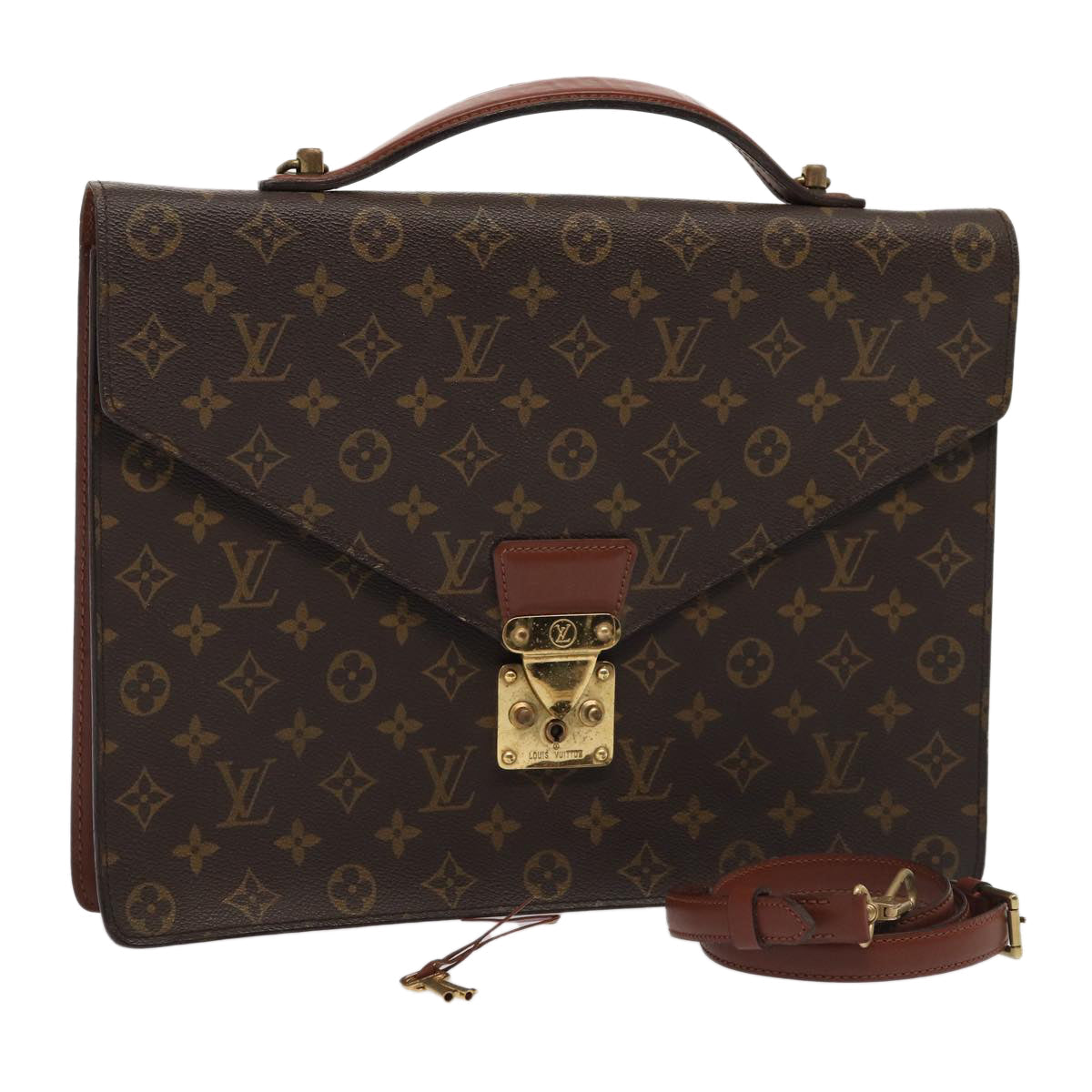 LOUIS VUITTON Monogram Porte Documents Bandouliere Bag M53338 LV ep5097