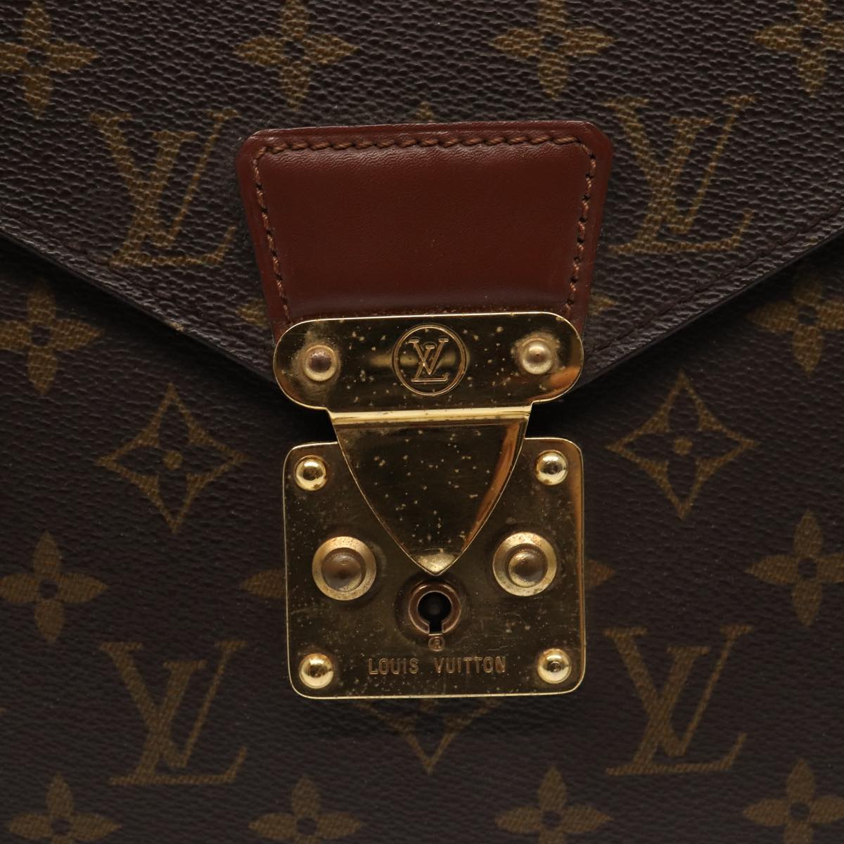 LOUIS VUITTON Monogram Porte Documents Bandouliere Bag M53338 LV ep5097