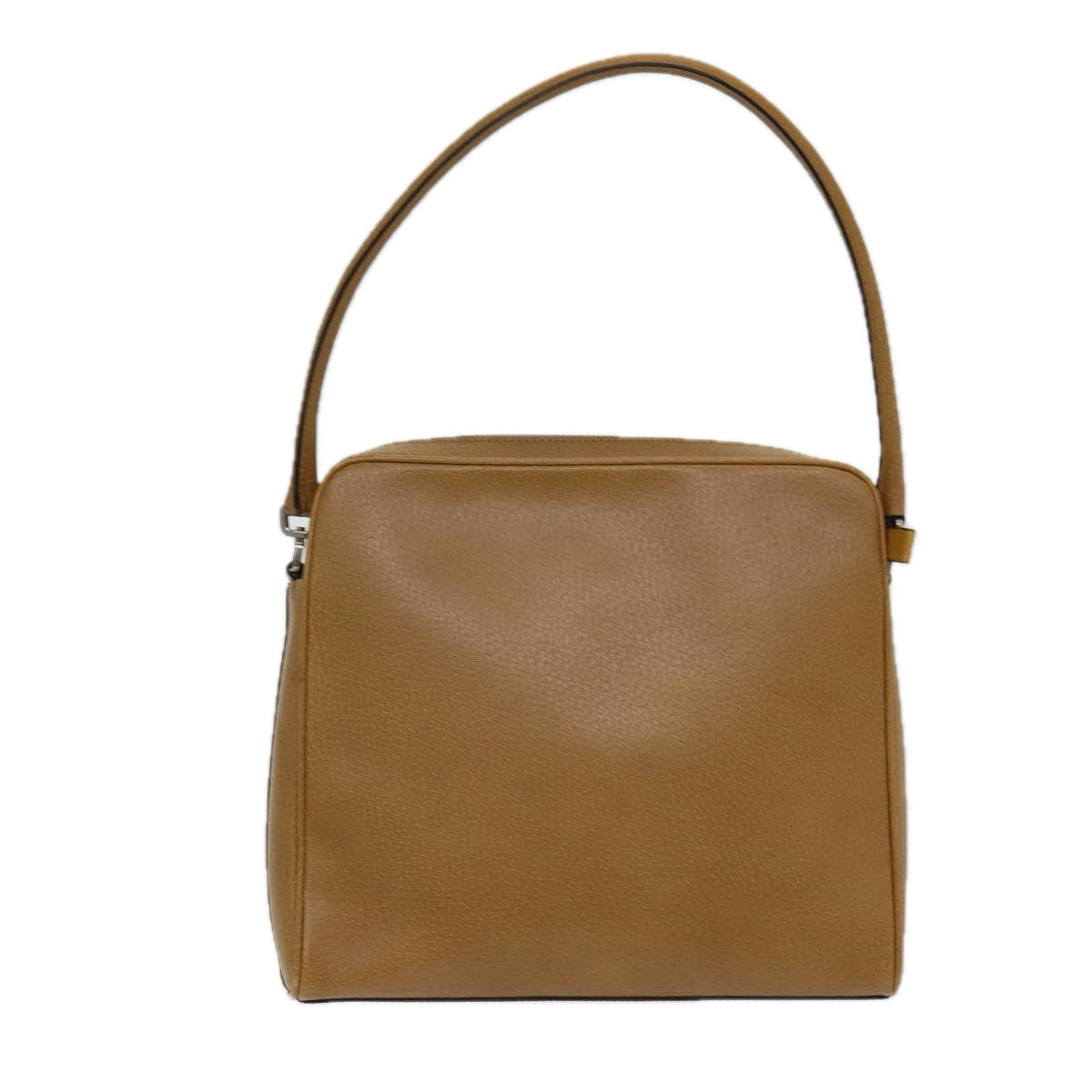 Luxury Prada Shoulder Bag Leather Brown Silver  ep5110