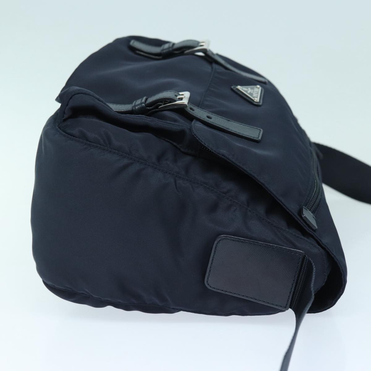 Luxury Prada Shoulder Bag Nylon Navy Silver  ep5207