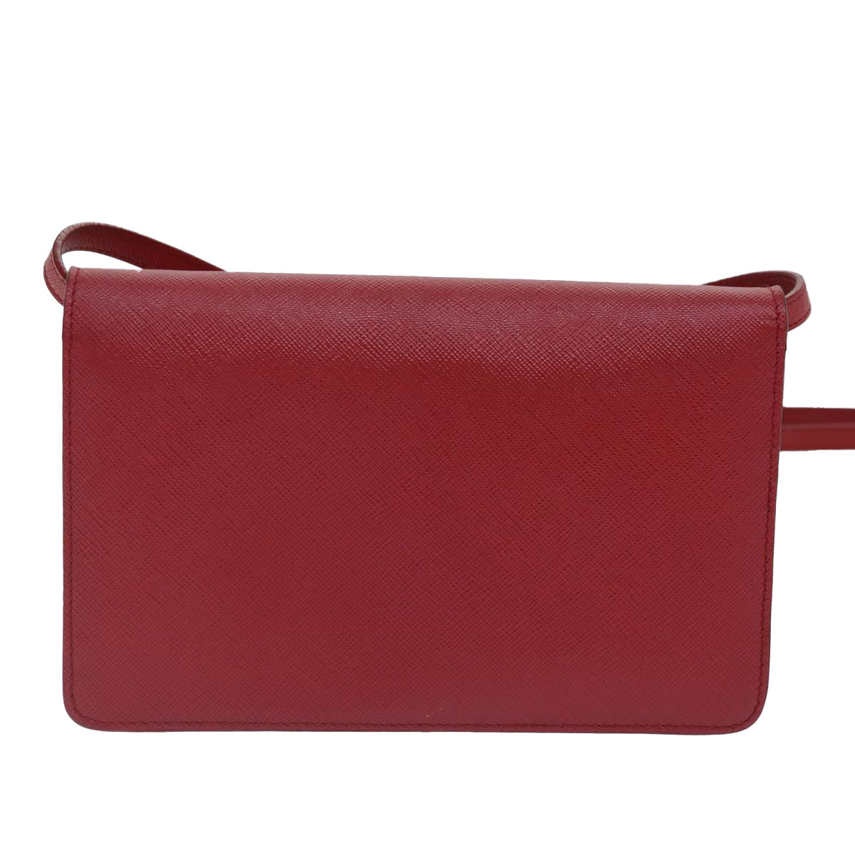 Luxury Prada Shoulder Long Wallet Safiano leather Red Gold  ep5211