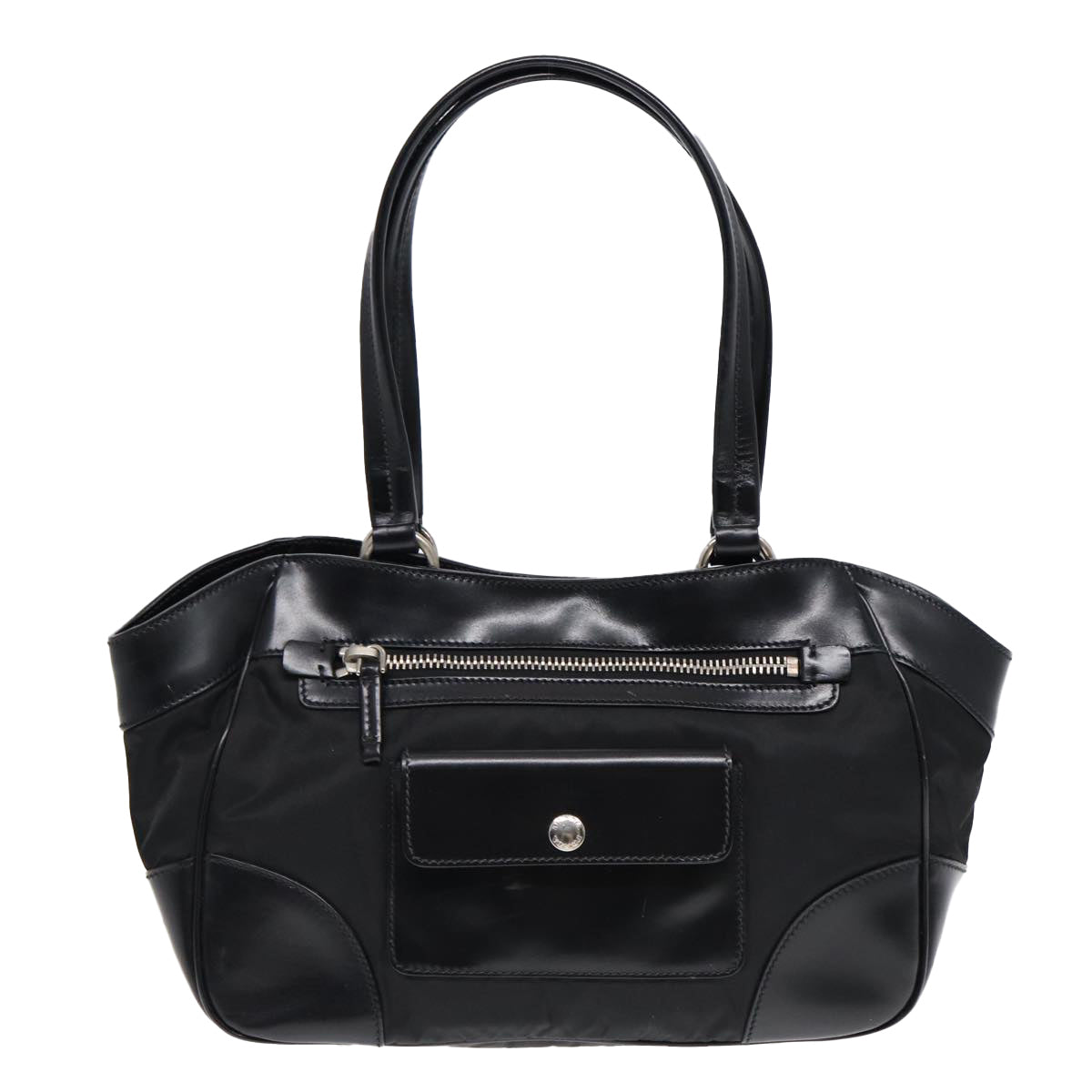 Luxury Prada Hand Bag Nylon Black Silver  ep5212