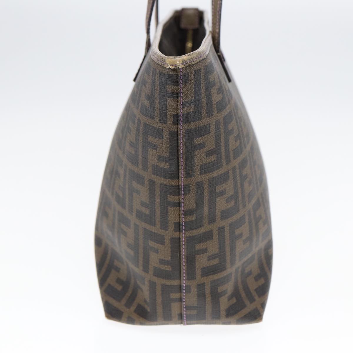 Luxury Fendi Zucca Canvas Tote Bag Brown Black goldep5268