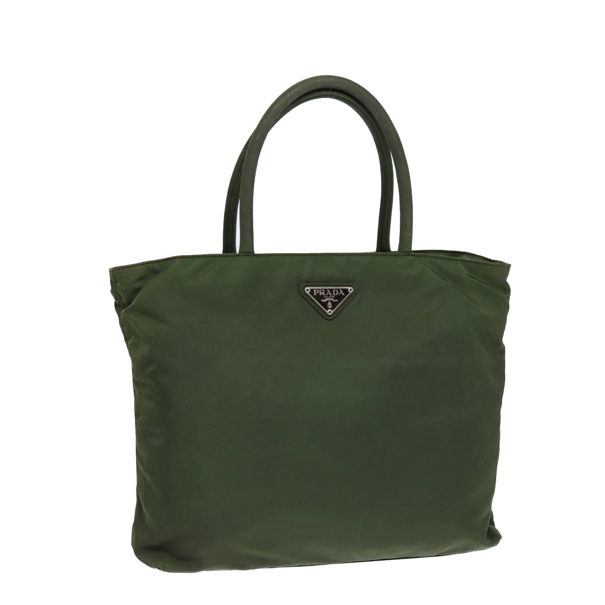 Luxury Prada Tote Bag Nylon Khaki Silver  ep5279