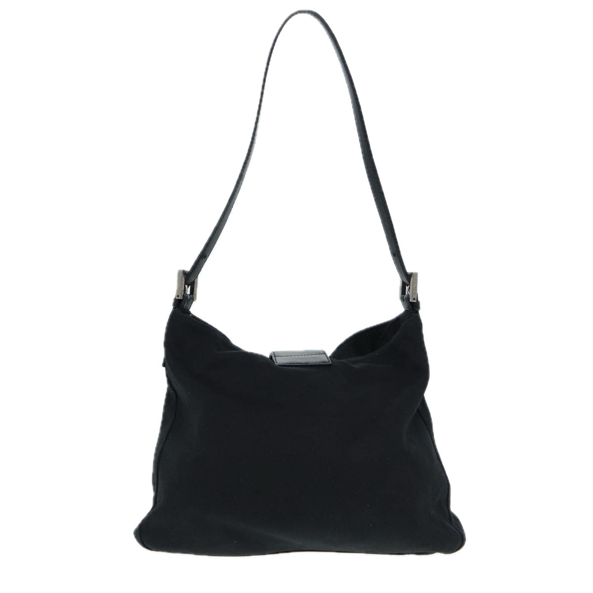 Luxury Fendi Shoulder Bag Nylon Black Silverep5315