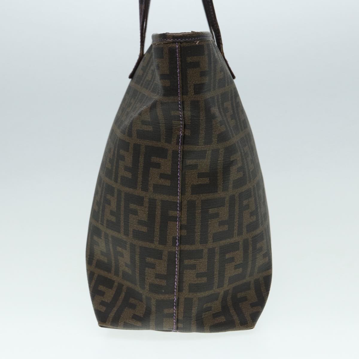 Luxury Fendi Zucca Canvas Tote Bag Brown Black goldep5351