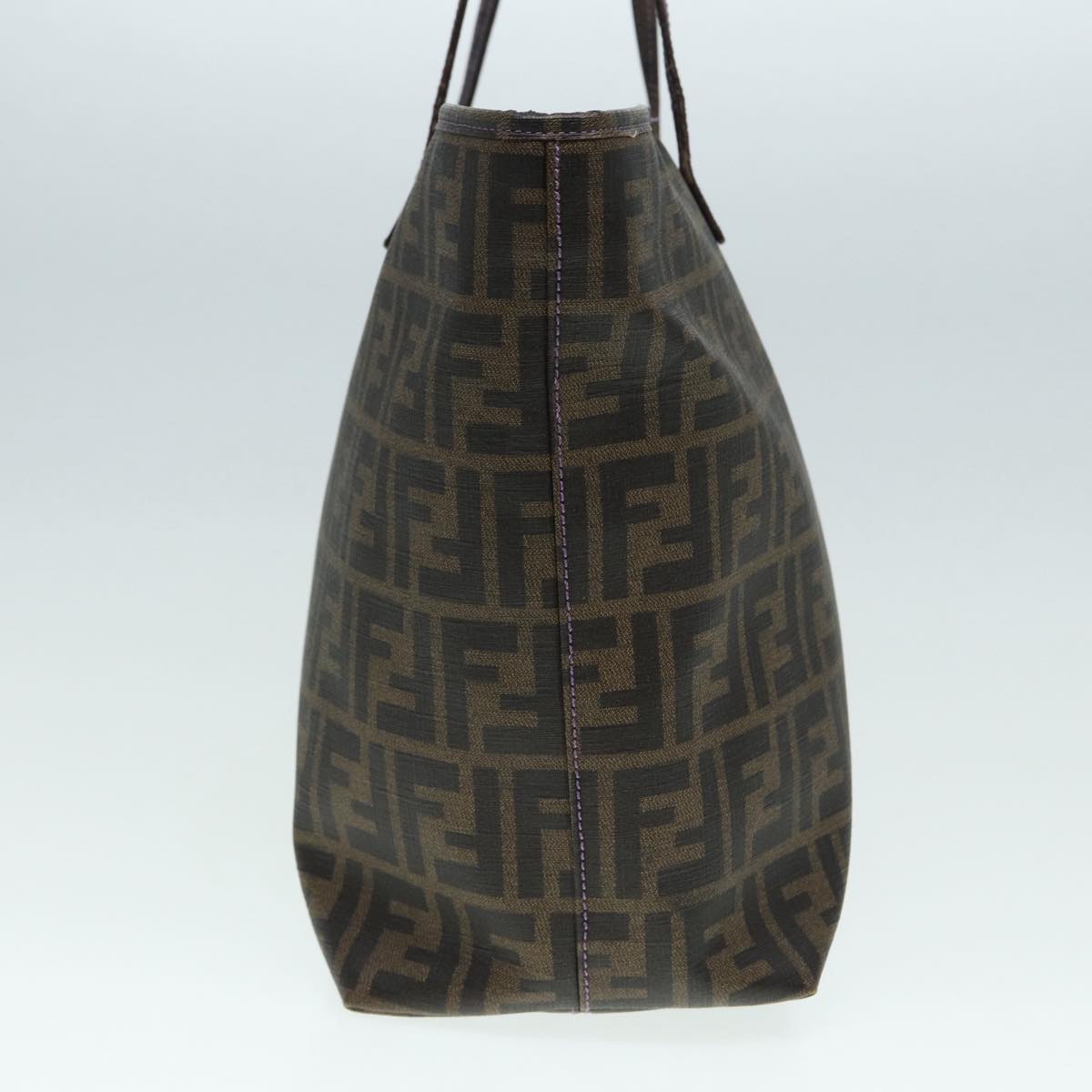 Luxury Fendi Zucca Canvas Tote Bag Brown Black goldep5351