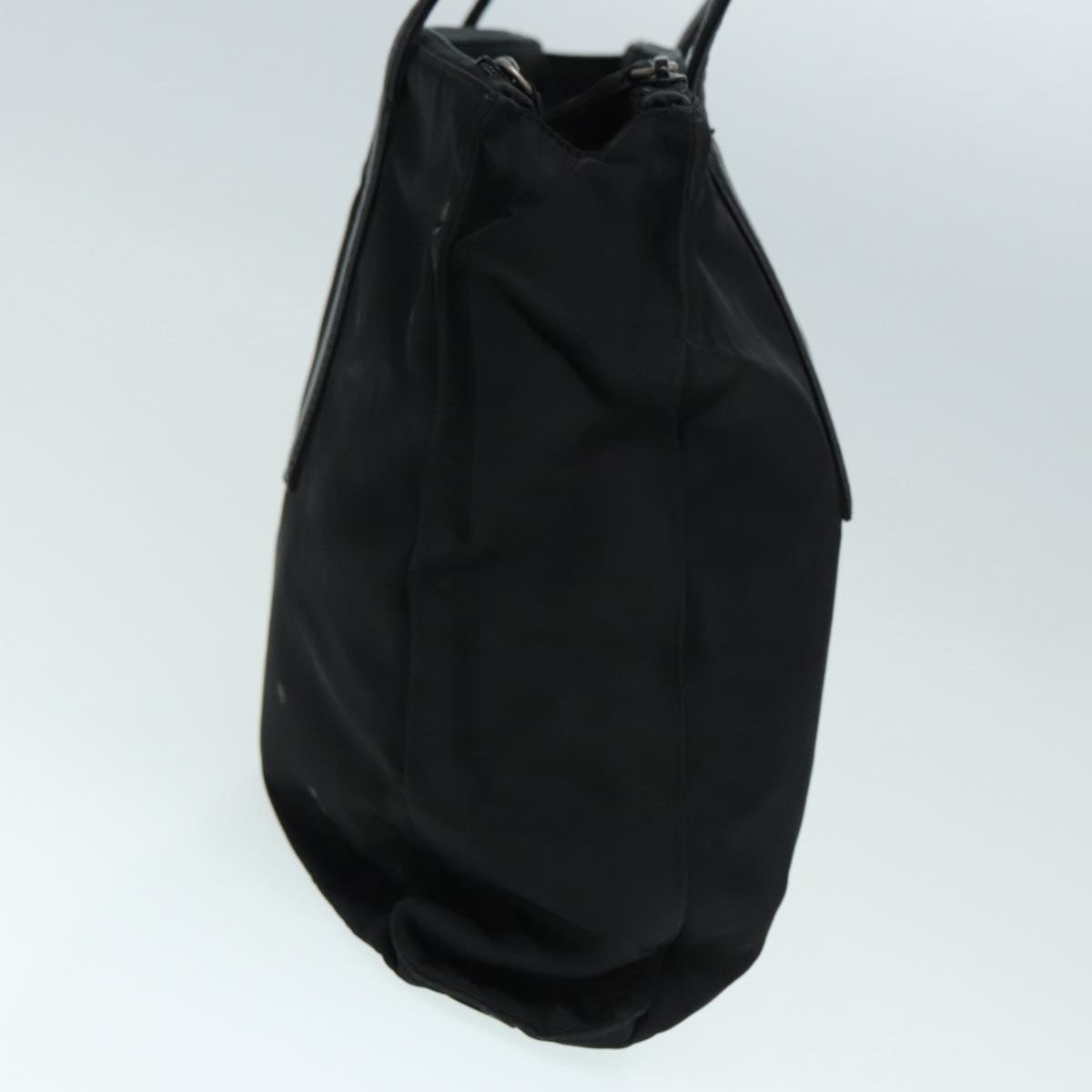 Luxury Prada Tote Bag Nylon Black Silver  ep5423