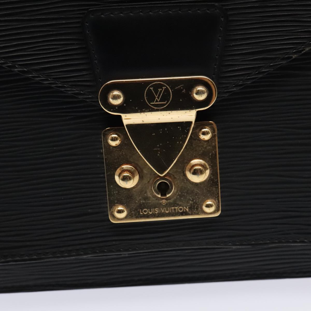 LOUIS VUITTON Epi Monceau 28 Hand Bag Black M52122 LV ep5465