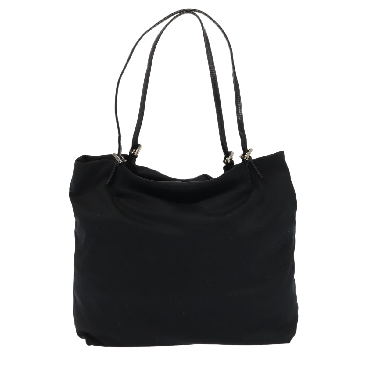 Luxury Fendi Tote Bag Nylon Black Silverep5506